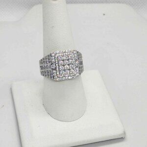 Brand NEW  Sterling Silver 925 Rectangle design  Ring